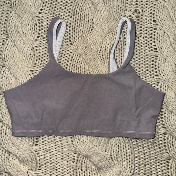 ALO Yoga Charcoal Sports Bra - Picture 2 of 4